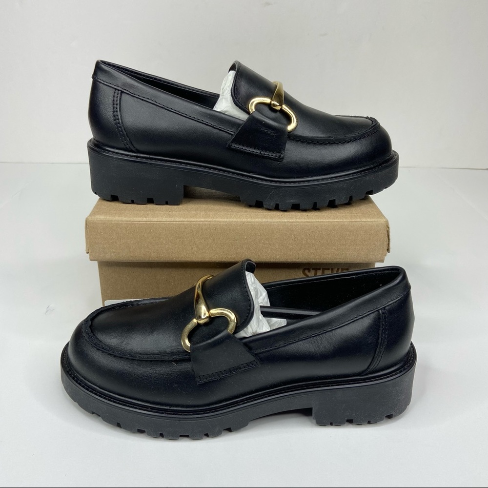 Steve Madden Hep 90’s Platform Loafers Black Size 5.5
